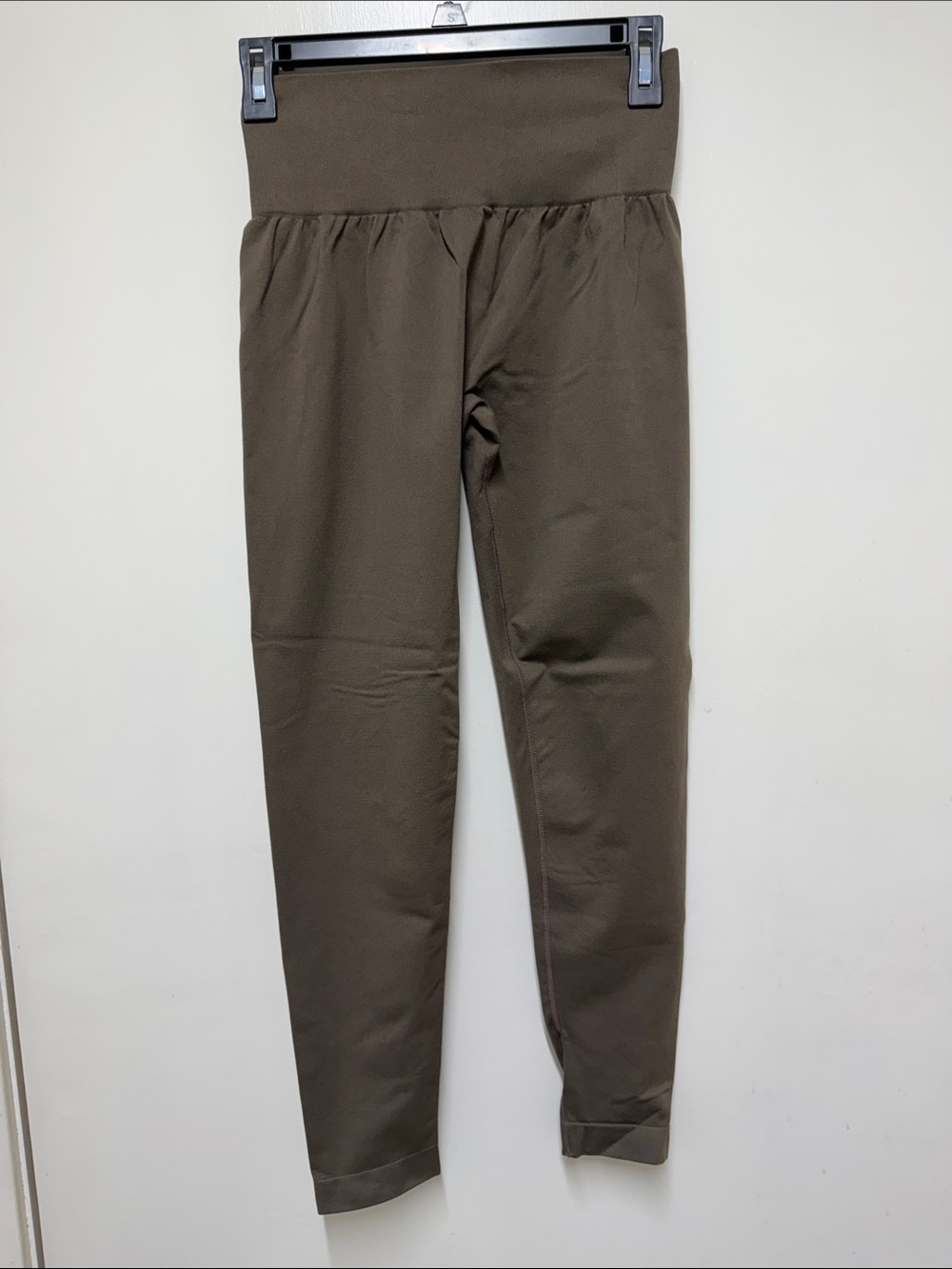 High-Waist Women’s Stretch Pants - Olive Brown